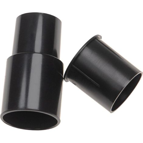 2x Staubsaugeradapter für Staubsaugerdüse, Saugrohr/Griff mit 32- und 35-mm-Anschluss – schwarz, Kunststoff (1/4)