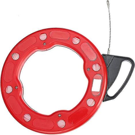 Tire-câble à fibre optique de 15 à 30 mm de diamètre, guide-câble flexible, courroie de traction rotative, tambour portable, goulotte de câble W (1/5)