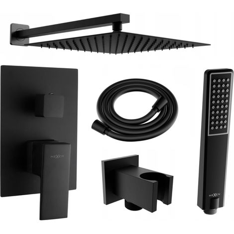 Mexen Uno DR72 Brausegarnitur für Unterputzmontage, Schwarz - 71435DR72-70