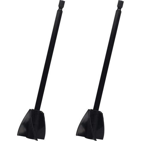 2 Pièces Mélangeurs de Résine Époxy Mélangeur en Plastique Fixation Foret Agitateur de Peinture en Spirale pour Résine Époxy, Peinture au Latex, Glaçage et Mélange de Revêtements (Noir) (1/5)