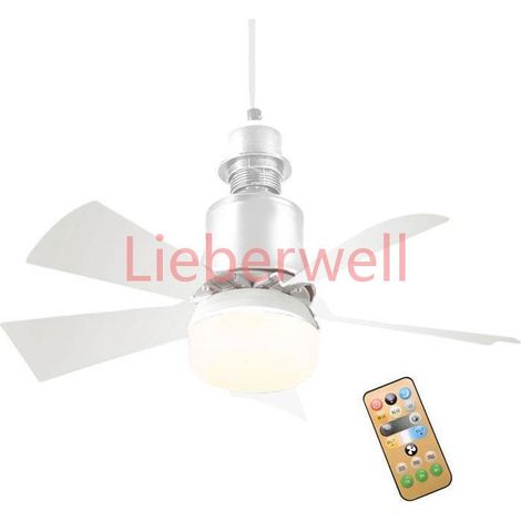 Petit ventilateur de plafond avec lumière pour chambre à coucher (1/5)