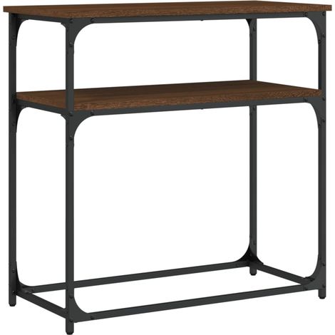 Maison Exclusive - Mesa consola madera de ingeniería marrón roble