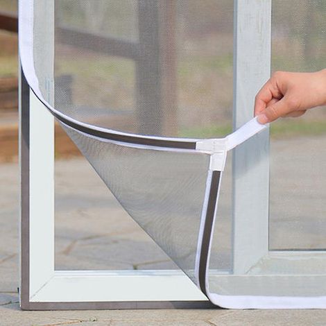 Moustiquaire magnétique blanche pour fenêtre 120 x 150 cm (1/4)