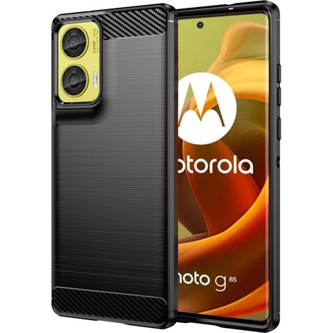 Funda para Motorola Moto G85, color carbón, negra. (1/5)