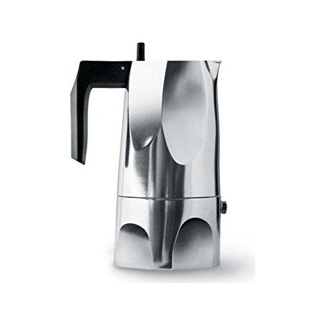 Alessi MT18/3 cafetera aluminio mango negro