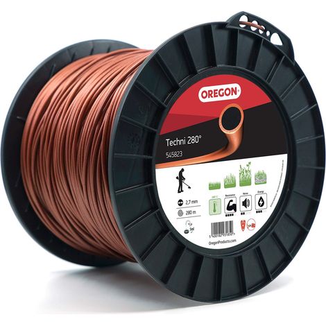 Filo decespugliatore Tondo Techni 280° Marrone/Nero ø2.7mm/280m Oregon 545823 (1/4)