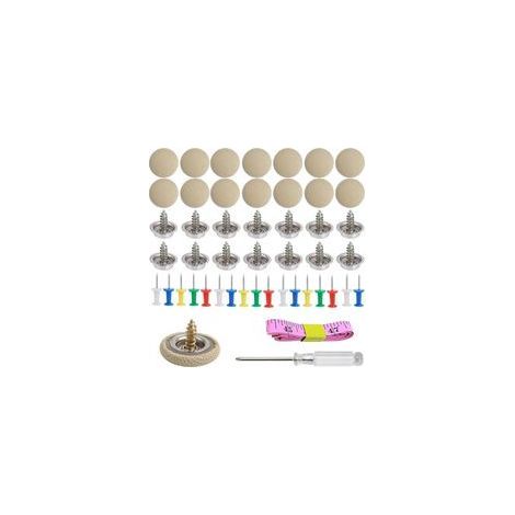 65 pièces de boutons de réparation de toit de voiture rivets rivets pour véhicules voiture avec 65 broches 1 tournevis 1 ruban à mesurer boutons de vo (1/5)