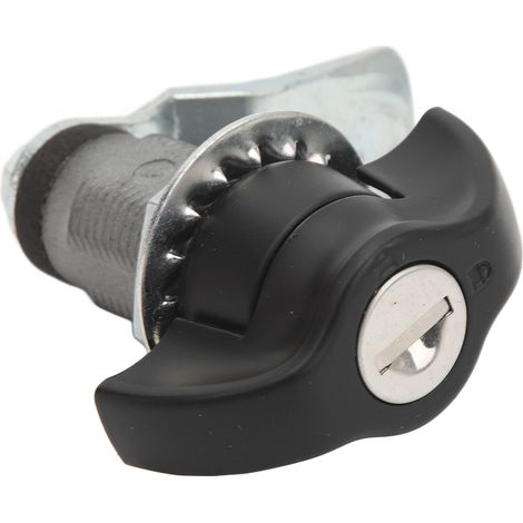 Serrure à came cylindrique avec 2 clés, verrou tubulaire de sécurité pour armoire camping-car, caravane et boîte à outils (1/5)