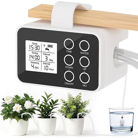 Arrosage Automatique Intérieur pour 20 Plantes en Pot, Goutte à Goutte avec Tuyau 15 m, pour Plantes d'Intérieur, Balcon, Jardin, Serre (1/5)