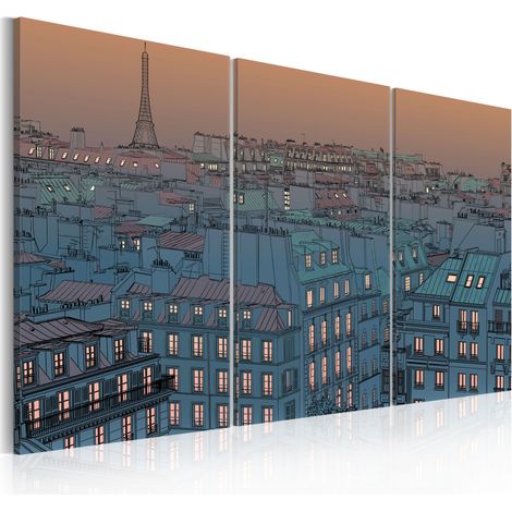 Quadro - Parigi: la citta' va a dormire - 90x60 (1/4)