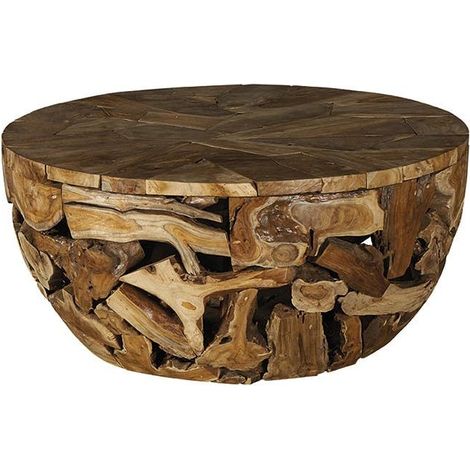 Table basse exotique bois de teck CANADA