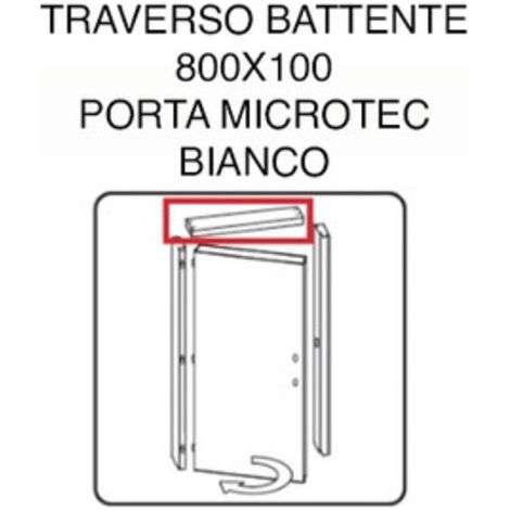 R TRAVERSO BATTENTE PORTA MICROTEC BIANCO 210X80