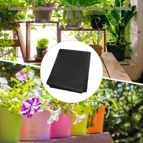 Ce système d'arrosage automatique par tapis capillaire est utilisé pour la culture hydroponique en serre et les plantes en pot d'intérieur.