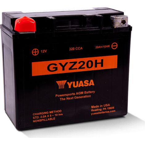 Batterie moto YUASA GYZ20H 12V 21.1H 320A (1/4)