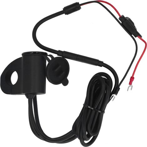 Chargeur de téléphone portable pour véhicules électriques et motos, affichage numérique de la tension, chargeur double USB QC3.0 avec interrupteur en alliage d'aluminium. (1/5)
