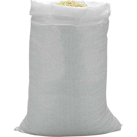 Saco para escombros 50 x 80 cm - Rafia blanca, resistente y fácil de manejar