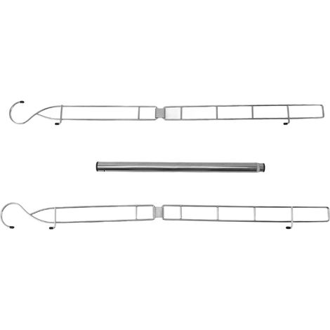 Tringle à penderie extensible Acier inoxydable Réglable 41-74cm Antirouille pour placard salle de bain balcon (1/5)