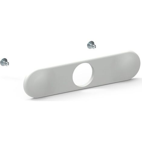 Plaque de finition blanche pour serrure (1/2)