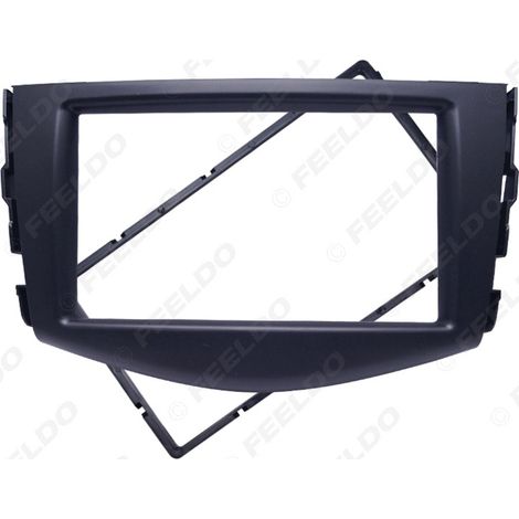 Support DVD pour panneau 2DIN, compatible avec Toyota RAV4 (2006-2012) : installation d'un système de navigation et audio.