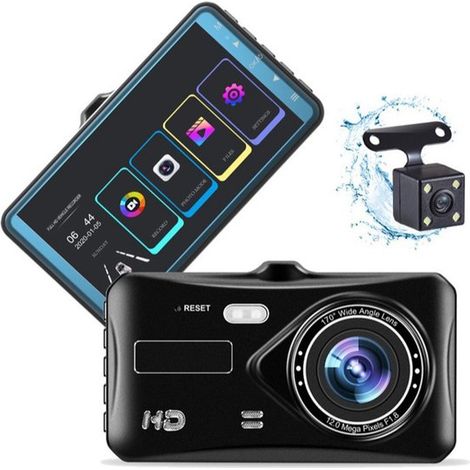 Duale Autokamera – Front- und Rückkamera – Full HD – Parkmodus – 170°-Weitwinkelobjektiv (inkl. 128-GB-Speicherkarte)