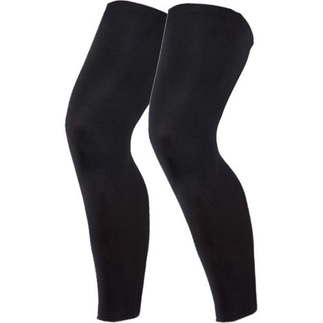 paire de manchons de compression pour les jambes – Manchons de jambes longs pour basketball extérieur pour hommes, femmes et jeunes (noir) (1/5)