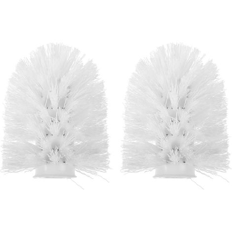 têtes de brosse de rechange pour WC, en plastique, pour le nettoyage des toilettes et de la salle de bain.-9.00X8.00X8.00CM-White (1/4)