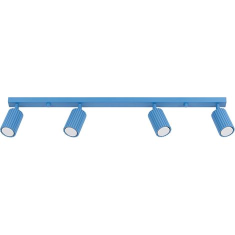 Sollux KARBON Barre de spots de plafond Karbon bleue 4x GU10 (1/5)