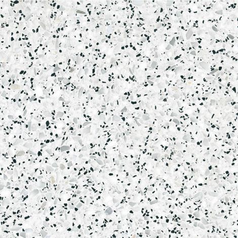 Véritable Carreau Terrazzo fond blanc inclusions gris Esco 50x30cm boîte de 0.75m2 Satiné - Gioia Materia (1/4)