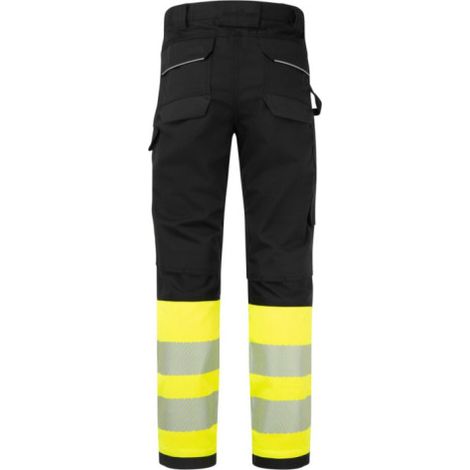 Pantalones de trabajo de alta visibilidad PW3 Modaflame, clase 1, resistentes al fuego PORTWEST FR450 42 Amarillo/Negro