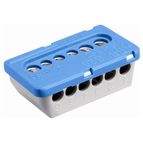 Bornier de raccordement ABB MISTRAL65, 6 pôles , A visser, 6 mm², 16 mm², 100A ( Prix pour 1 ) (1/5)