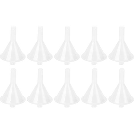 10 pièces Petits Entonnoirs Transparents pour Liquides Cosmétiques et Parfums (1/5)