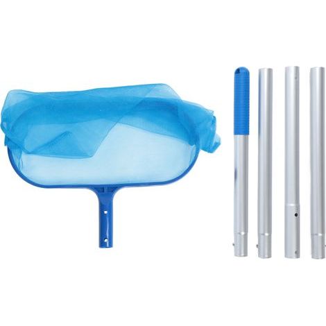 Filet Écumage Longueur Réglable – Nettoyage Natation Feuille Assemblage Facile pour Fontaines Étang, Grande Capacité de Ramassage (1/5)