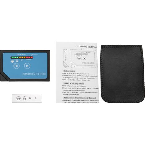 Testeur de diamants portable avec indicateur LED - Outil pratique pour bijoux (1/5)