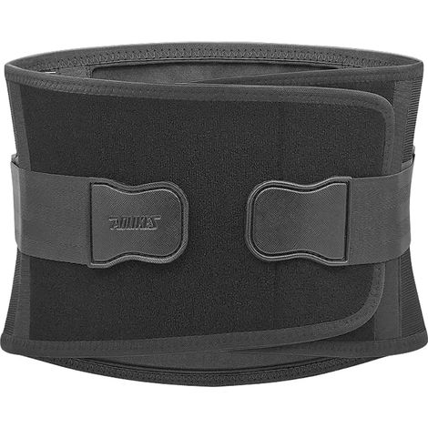 (Noir, taille XL) Ceinture de soutien lombaire pour soulager les douleurs du bas du dos, unisexe, fabriquée en tissu doux et respirant. (1/5)