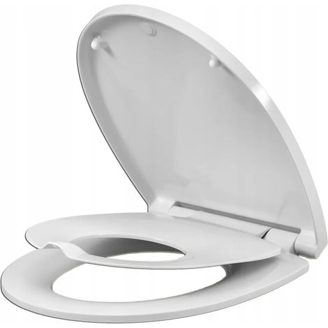 Les rois des sièges de toilettes Lunette WC Universelle - Duroplast - Antibactérienne - Avec Système de Frein de Chute (1/5)