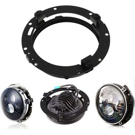 Lot de 2 anneaux de phare ronds de 7 pouces, support de montage de phare, anneau de retenue pour Wrangler (1/4)