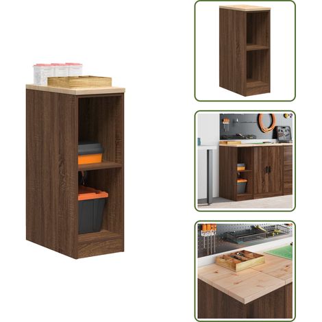 Garagen-Aufbewahrungsschrank 30x51x85 cm Massivholz Kiefer - Garagen-Aufbewahrungsschrank - Garagen-Aufbewahrungsschränke - Schrank - Garagenschrank (1/5)