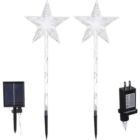 Solarbetriebene LED-Außendekorationen, Weihnachtswegebeleuchtung, 8 Modi (1/5)