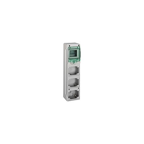 SCHNEIDER 13177  Mini box KAEDRA per prese industriali 98x392mm con 4 moduli