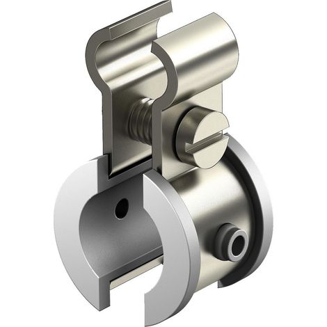 OBO Bettermann Spanndrahtschelle mit Kunststoffeinlagen 6-13mm Edelstahl, rostfrei A4 1.4571 blank, nachbehandelt, 100 Stück, 2307622