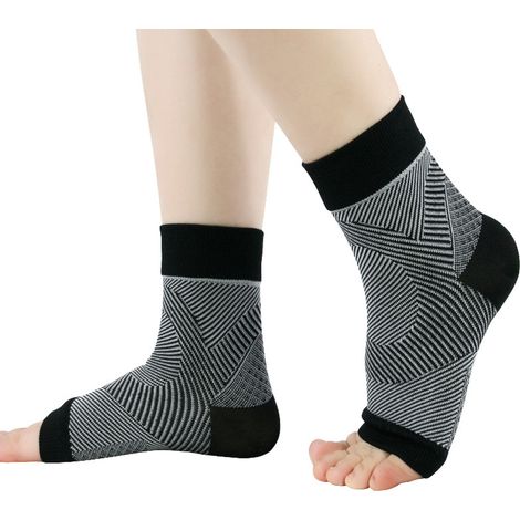 Support De Cheville - Manchon De Compression Élastique Pour Yoga Et Exercice - Pour Protection Contre Les Entorses - Par Paquet De 1 (1/5)
