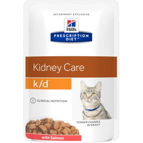 Hill's Gatto Prescription Diet k/d Kidney Care 85gr Salmone
