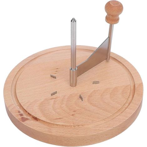Käsehobel aus Buchenholz und Edelstahl 304, spiralförmiger Käseroller für Partys