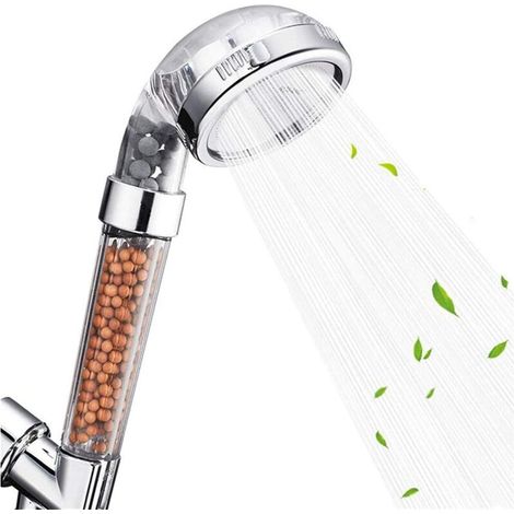 Soffione doccia ionico ad alta pressione, 3 modalità di filtrazione, doccetta a mano che purifica l'acqua della doccia -Crezuo