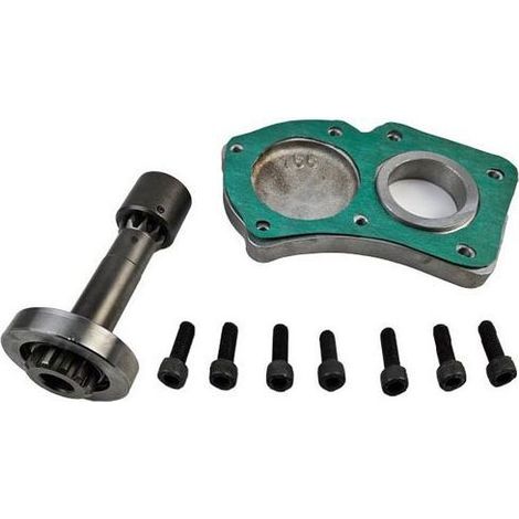 Árbol de toma de fuerza (PTO) estriado de 180mm con brida y rodamiento para caja de cambios Eaton Fuller