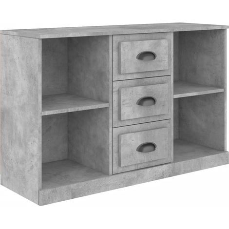 Buffet gris béton 104,5x35,5x67,5 cm bois d'ingénierie vidaXL (1/5)