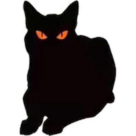 Chatons d'Halloween en métal noir, piquets de jardin décoratifs pour silhouette de chat, décoration extérieure yard. (1/4)