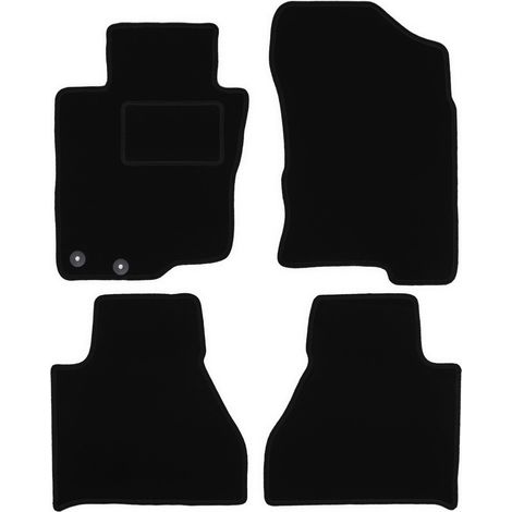 Tapis de sol en velours noir pour : Toyota Hilux viii pickup (2015-) (1/5)