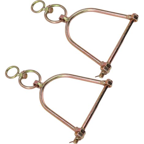 Lot de 2 anneaux nasaux pour bovins, pince nasale pivotante en acier inoxydable, outil de traction pour bétail L (1/5)