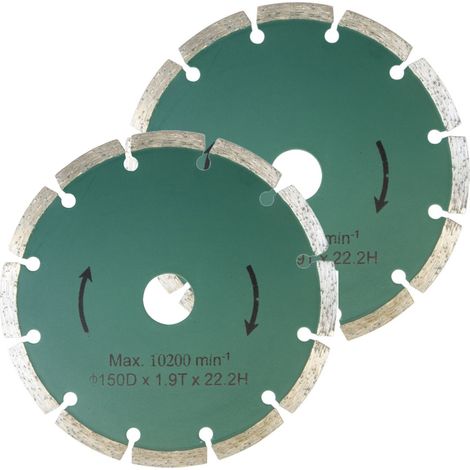 Güde Diamant Trennscheibe Diamanttrennscheibe 150x22,2mm 2Stk Sägeblatt (1/2)